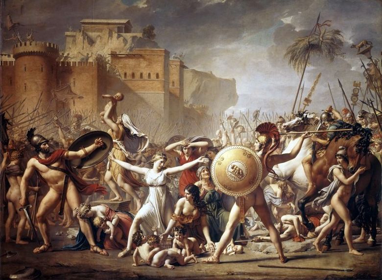 Sabinyanki, 전투를 멈추기   Jacques Louis David
