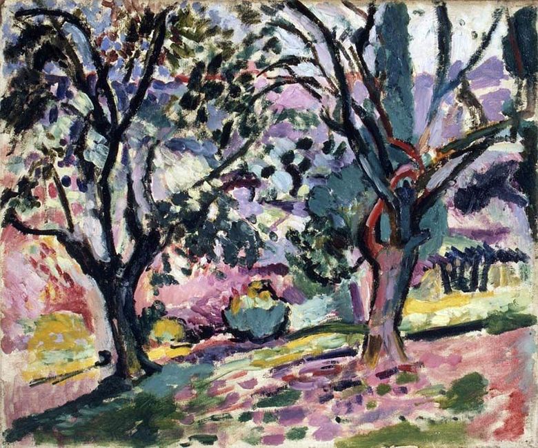 꽃이 만발한 올리브 나무   Henri Matisse