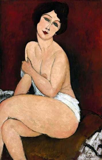소파에 앉아있는 누드   Amedeo Modigliani