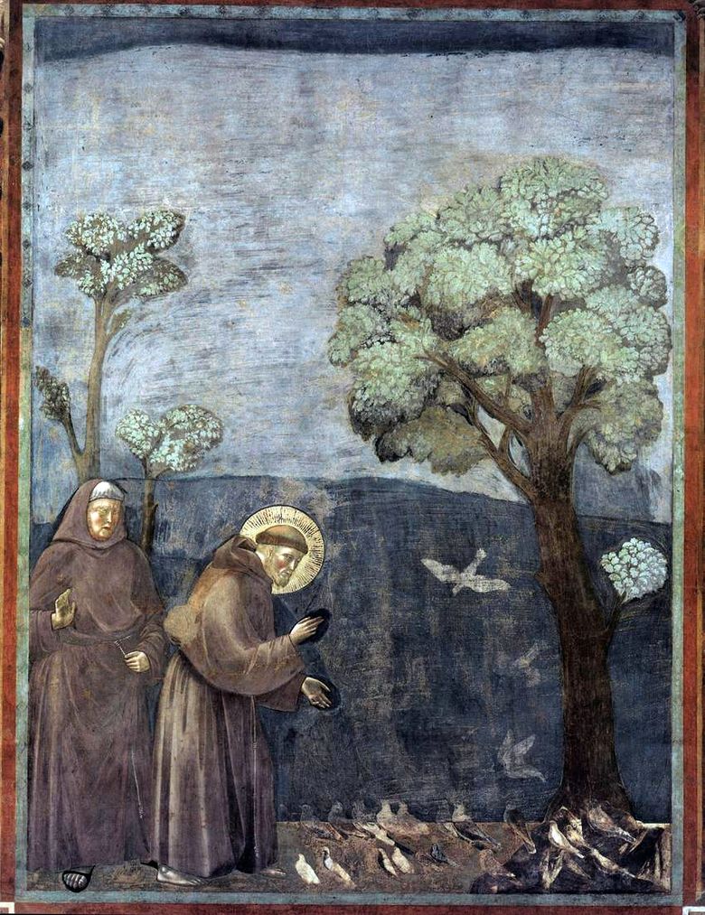 새들에게 설교하기   Giotto