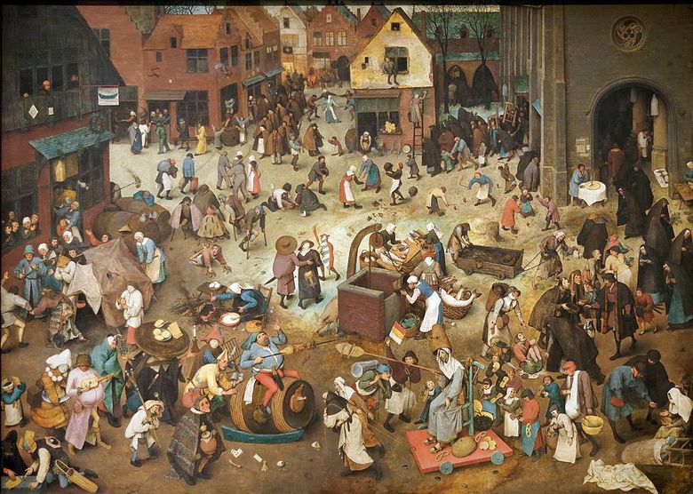 Maslenitsa와 금식의 전투   Pieter Bruegel