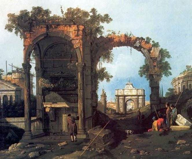 클래식 유적이있는 카프리시오 (Capriccio)   Antonio Canaletto