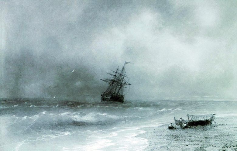 폭풍우 치는 바다   이반 Aivazovsky