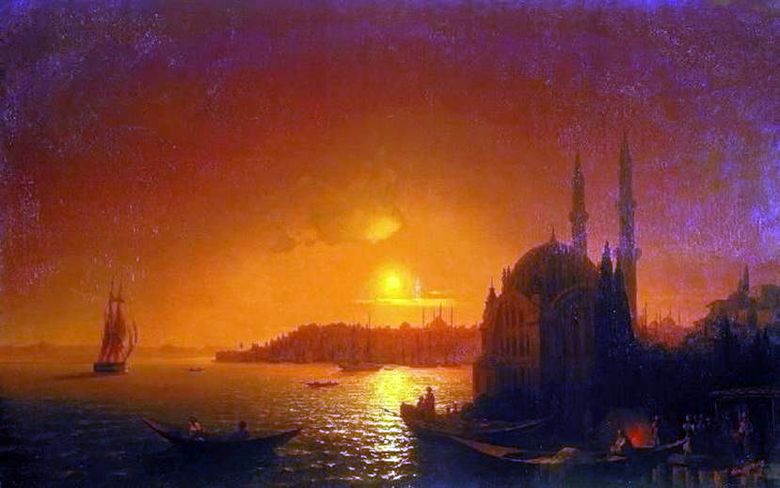 달빛이있는 콘스탄티노플보기   Ivan Aivazovsky