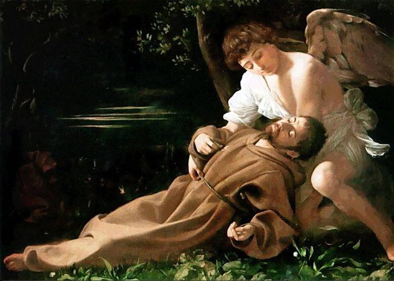 성자 Francis의 행복   Michelangelo Merisi da Caravaggio