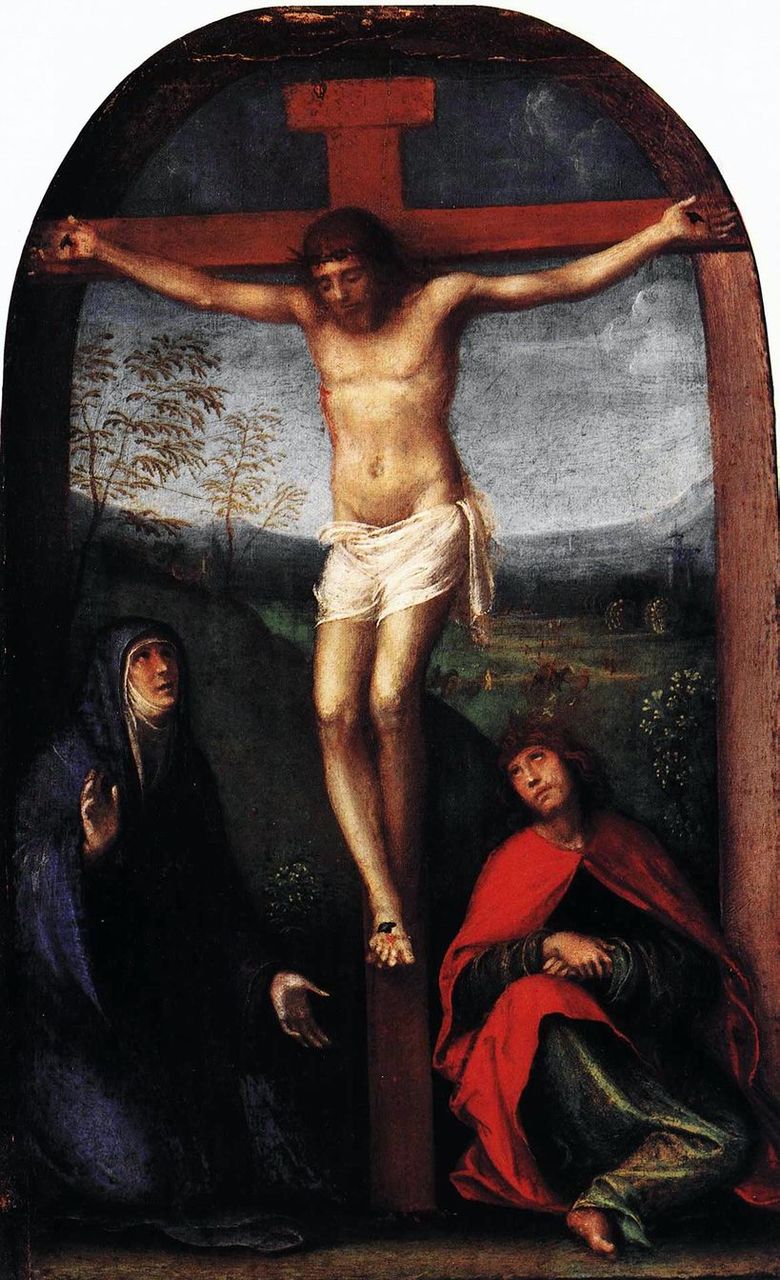 마리아와 성 요한 복음가와 함께 십자가에 못 박히신 그리스도 Francesco Franche