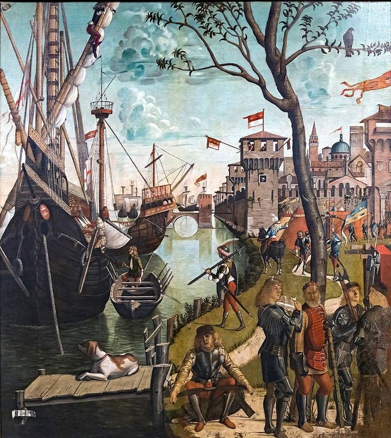 쾰른에 도착한 세인트 우르술라와 순례자   빅토르 카르 파치 오 (Vittore Carpaccio)