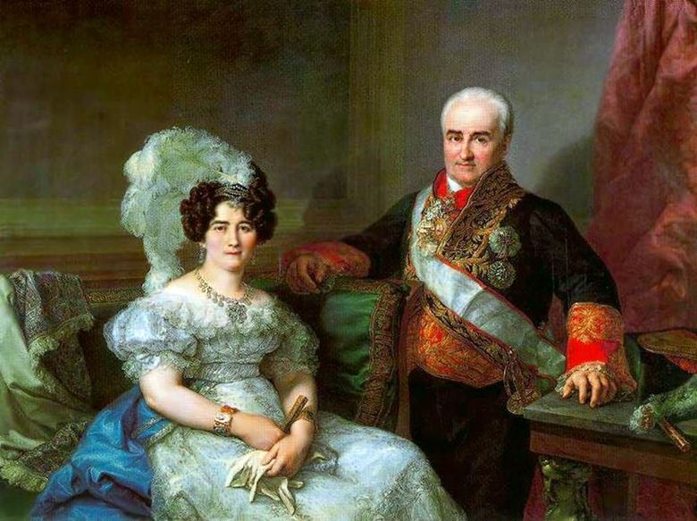 안토니오 우가 떼와 그의 아내의 초상   로페즈 포한