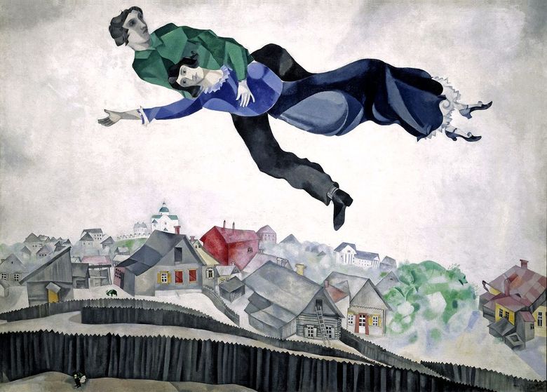 도시 위의 Marc Chagall