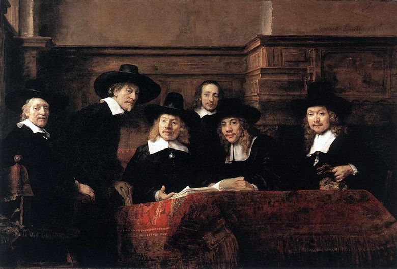 Sindik Cloths Shop   Rembrandt Harmens Van Rhine