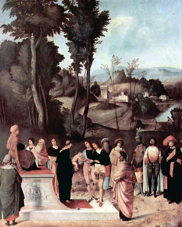불의 모세의 시험   Giorgione