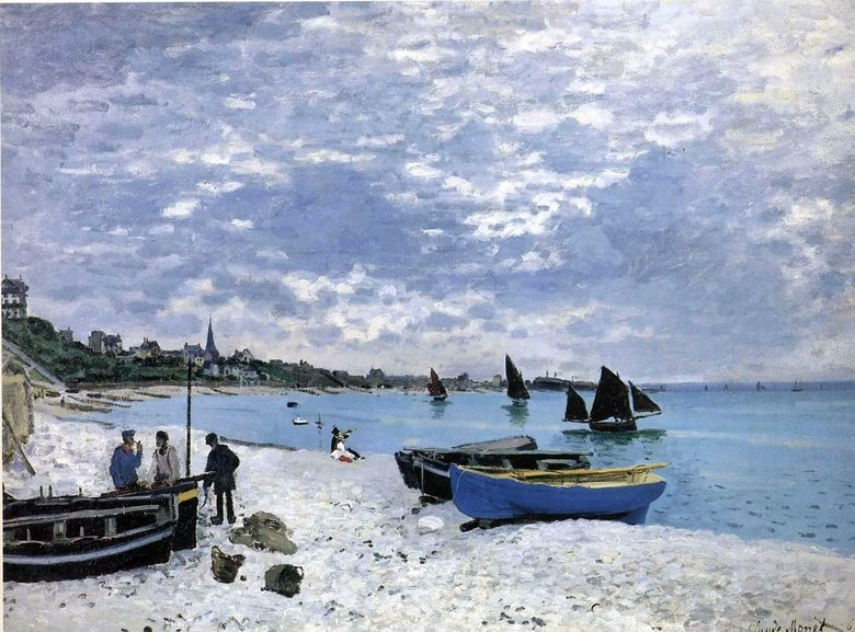 성 아드레사 (St. Adresa)   클로드 모네 (Claude Monet)의 해변