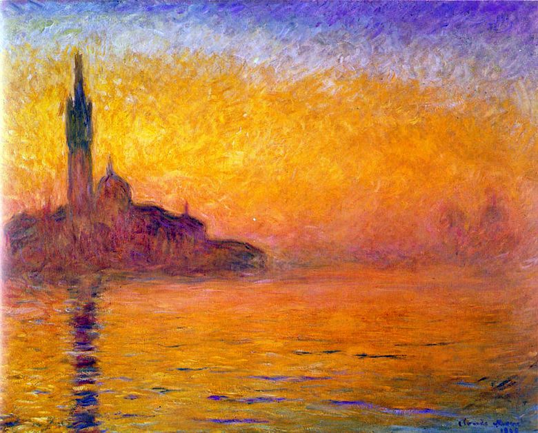 황혼. 베니스   Claude Monet